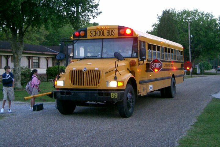 Children About to Board a School Bus